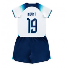 England Mason Mount #19 Hemmaställ Barn VM 2022 Korta ärmar (+ Korta byxor)